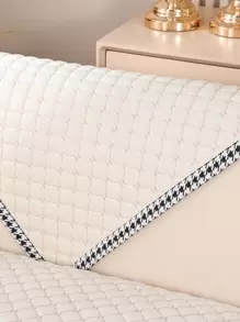 1入組字母刺繡沙發墊 - 米色 - 查看 3