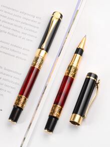 Style Business Metal Ballpoint Pen (1pc) Back To School - Black - View 2