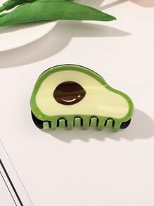 Avocado Shaped Hair Claw Cute Claw Clips Hair Clips Hair Jaw Clip Hair Clamps Hair Clutch Hair Catcher Clip, School Stuff, College Fall Winter Hair Accessories For Women For Vacation Outfits Woman - Multicolor - View 1