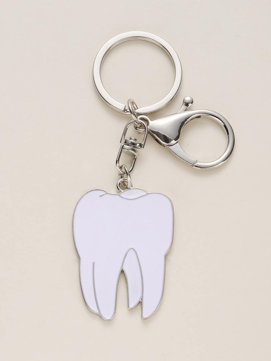 Móc khóa Tooth Charm - trắng - Xem 1