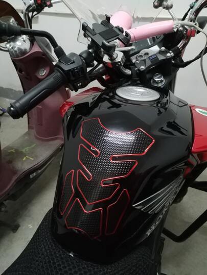 con estampado motocicleta Tank Pegatina