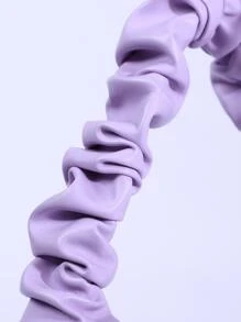 Ruched Bag - Purple - View 6