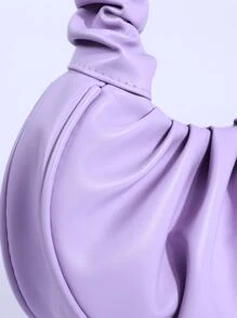 Ruched Bag - Purple - View 9
