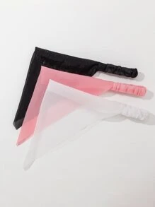 3 piezas Banda de pelo unicolor - Multicolor - Ver 3