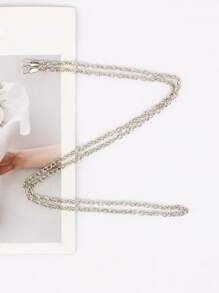 極簡主義鏈條包帶，耐用的包裝飾品替換配件，時尚耐用，適用於新手和白領工人 - 銀色 - 查看 2