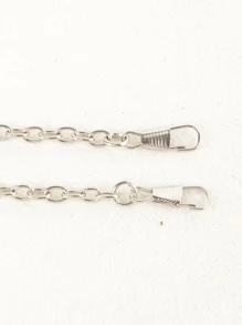 極簡主義鏈條包帶，耐用的包裝飾品替換配件，時尚耐用，適用於新手和白領工人 - 銀色 - 查看 4