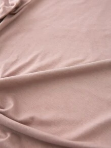 Breezaya Figure And Letter Graphic Tee Graphic Tees Women Tops - Dusty Pink - View 4