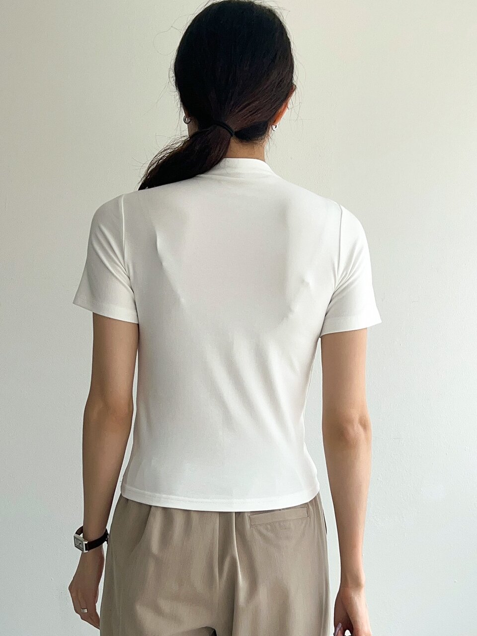 Solid Stand Collar Tee