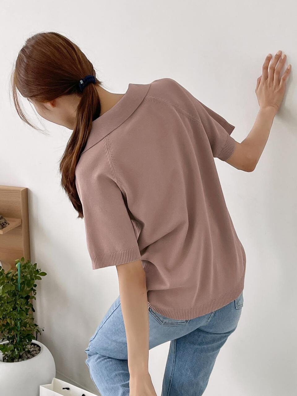 Raglan Sleeve Knit Top