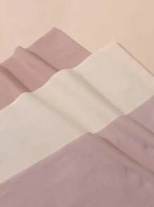 Women's Plus Size Medium Stretch High Waisted Plain Briefs Multi-Color Panties - Multicolor - View 4