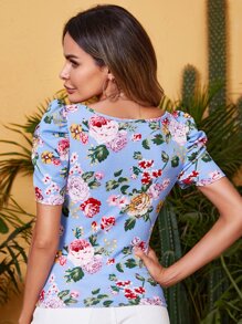 SHEIN Clasi Áo thun nữ Hoa Giải trí - Nhiều màu - Xem 2