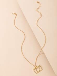 Collar con colgante cámara - Amarillo Oro - Ver 3