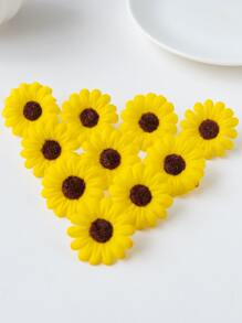 20 PIEZAS/60 PIEZAS/100 PIEZAS Flores artificiales MINI Cabezas de margarita Girasol de seda Decoraciones de otoño para jarrones Hogar Año Nuevo Exterior Jardín Boda Ramo Sala de estar DIY Caja de caramelos Guirnalda Plantas falsas Productos del hogar, Día de San Valentín, Regalos Cumpleaños Graduación, Decoración de otoño
