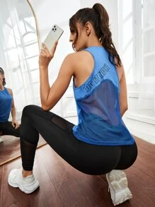 SHEIN Sport Studio Kurzes Crop Top mit Reißverschluss Vorne, Sport-Trägertop für Workouts