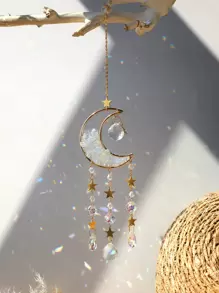 1pc Treo tường hình mặt trăng - Nhiều màu - Xem 3