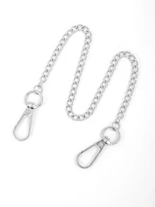 Cadena de pantalones minimalista y elegante para Halloween, otoño - Plateado - Ver 1