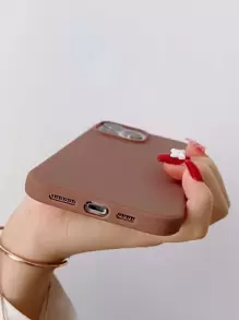 vỏ điện thoại màu đặc - màu nâu - Xem 3