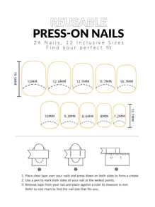 Get Glamorous With 24pcs Short Oval Nude Gold Line Pattern Fake Nail & 1pc Nail File & 1sheet Tape Press On Nails Nail Supplies