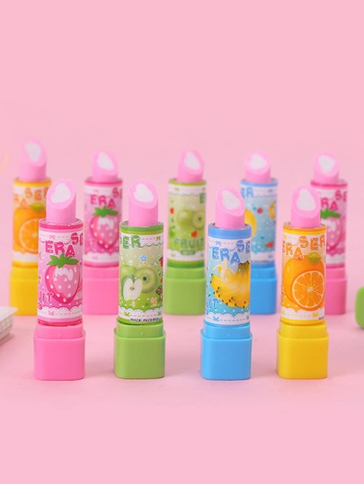 1pc Lipstick Shaped Random Eraser