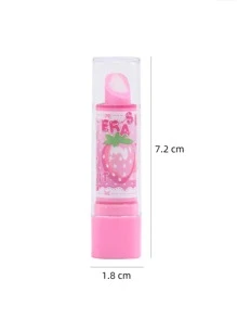 1入組口紅形狀隨機橡皮