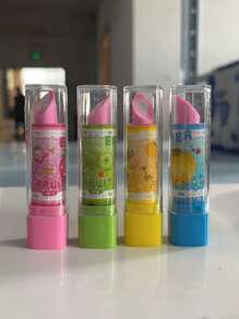 1入組口紅形狀隨機橡皮