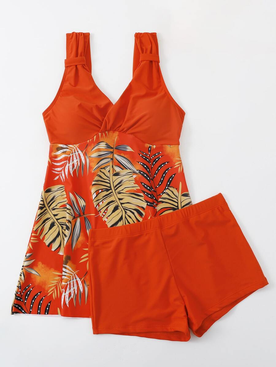 Bãi biển mùa hè Tankini in họa tiết nhiệt đới - Nhiều màu - Xem 1