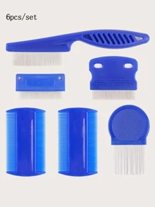 6pcs Pet Lice Remover Comb Set - Royal Blue - View 4