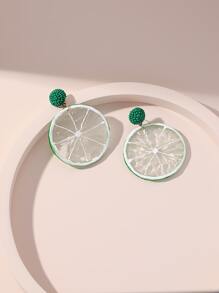 檸檬耳墜 - 綠色 - 查看 3
