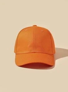Toddler Kids Solid Baseball Cap - Orange - View 2