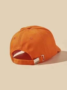 Toddler Kids Solid Baseball Cap - Orange - View 4