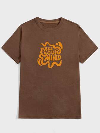 Guys Slogan Graphic Tee