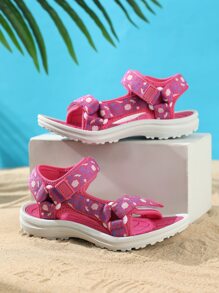 Girls Graphic Pattern Sport Sandals - Multicolor - View 2