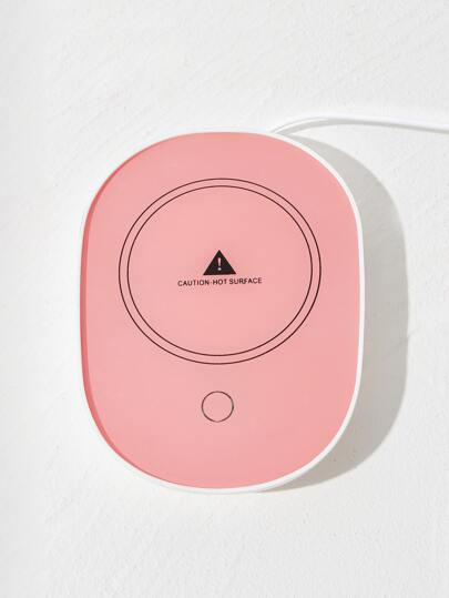 55°c Intelligent Temperature Control Heating Coaster With Weight Sensor And Automatic Insulation (excluding Cup), 1pc Usb Interface With 2a Adapter