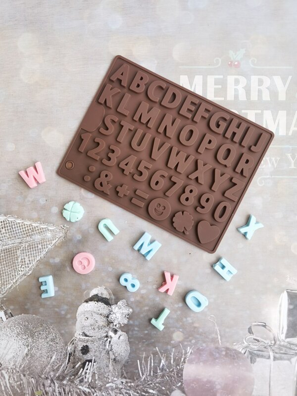 1pc Letter Design Chocolate Mold