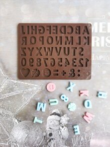 1入組字母設計巧克力模具