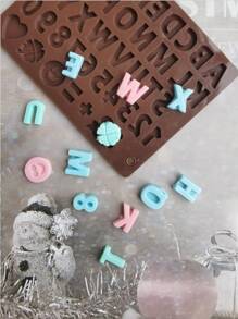 1入組字母設計巧克力模具