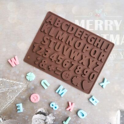 1入組字母設計巧克力模具