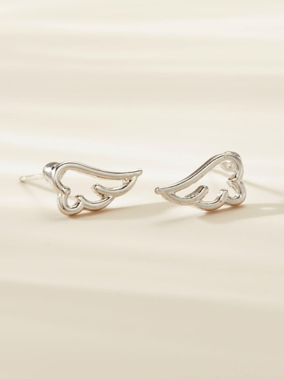 Wing Design Stud Earrings