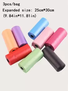 3rolls Random Color Trash Bag, Mini Garbage Bag For Desktop,Kitchen,Bathroom,Home,Household Supplies