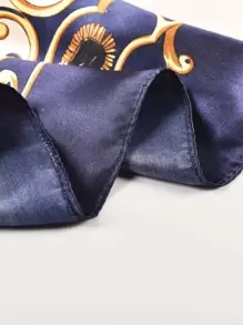 1 pieza Pañuelo con diseño de carroza, elegante y clásico para usar en la cabeza en exteriores en cualquier estación, ideal para vestir tu look en Halloween - Multicolor - Ver 5