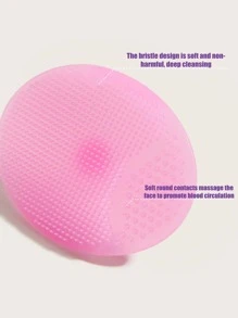 baopinger Single Oval Silicone Facial Wash Brush- Clear Rose Red, Manual Facial Wash Brush Gentle Exfoliation Wash Brush, Silicone Facial Wash Brush Soft Facial Wash Massager,Skincare,Room Decor,Home Decor,Bedroom Decor,Bathroom,Christmas Gifts,Bathroom Decor,Travel,Travel Stuff,Wedding,Christmas Party,Mom Gifts,Home,Room,House Decor,Christmas Gift,Gifts For Mom,Birthday,Pink Room Decor,Living Room Decor,Bedroom,Gifts For Men,Dad Gifts,Mushroom,New Years,Mom,Accessories,Gifts For Dad,Friends,Funny Gift - View 5