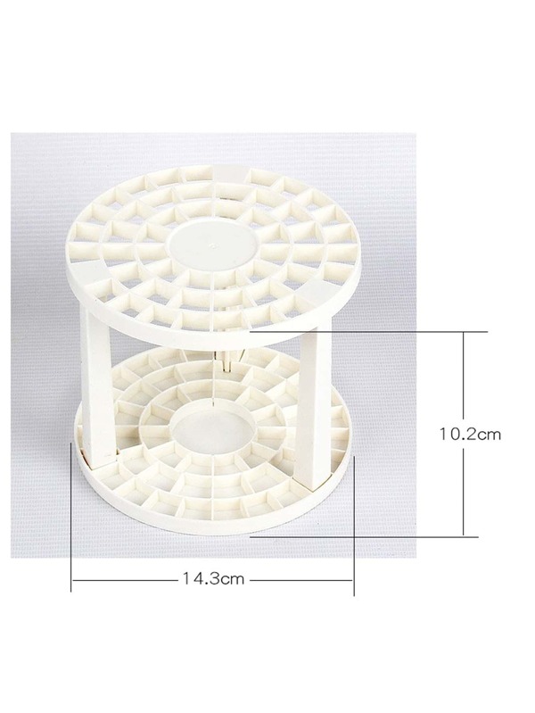 SHEIN Multifunctional Makeup Brush Holder, 1pc Plastic Makeup Brush