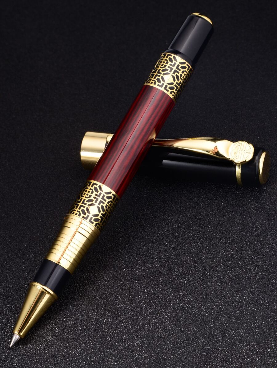 Style Business Metal Ballpoint Pen (1pc) Back To School - Black - View 1