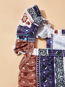 PETSIN 1pc Flower Print Pet Tank - Multicolor - View 4