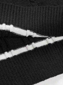 Aesthetic Post Men Knitwear màu trơn Sẵn sàng - màu đen - Xem 4