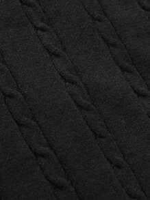 Aesthetic Post Men Knitwear màu trơn Sẵn sàng - màu đen - Xem 6