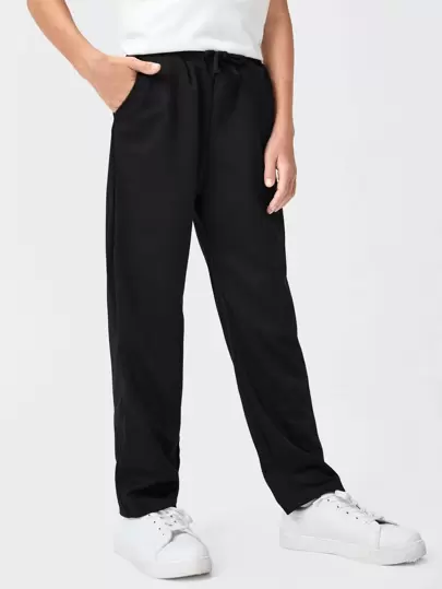 Boys High Waist Trousers