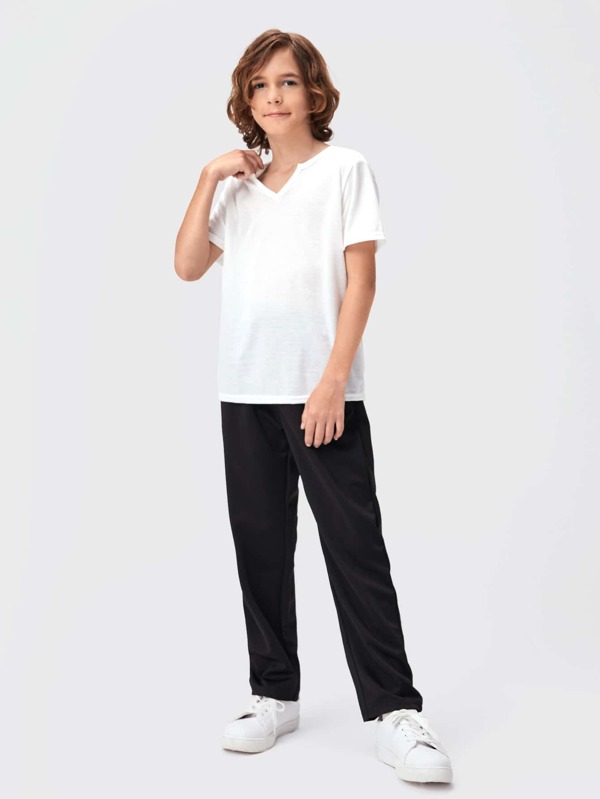 SHEIN Kids EVRYDAY Boys High Waist Pants SHEIN USA