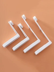 4 piezas retractable Sábana Soporte - Blanco - Ver 4