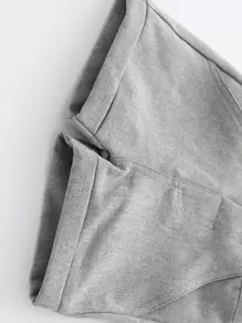 BOARNSEORL Baby Boys' Casual Gray Shorts, Versatile For Outings, Travel, School, Summer - Light Grey - View 3